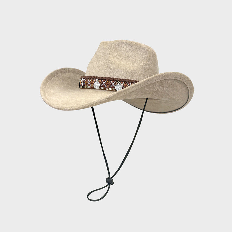 📢📢50%Rabatt!!!🎉✨Vintage Western-Cowboyhut mit ethnischem Stirnband