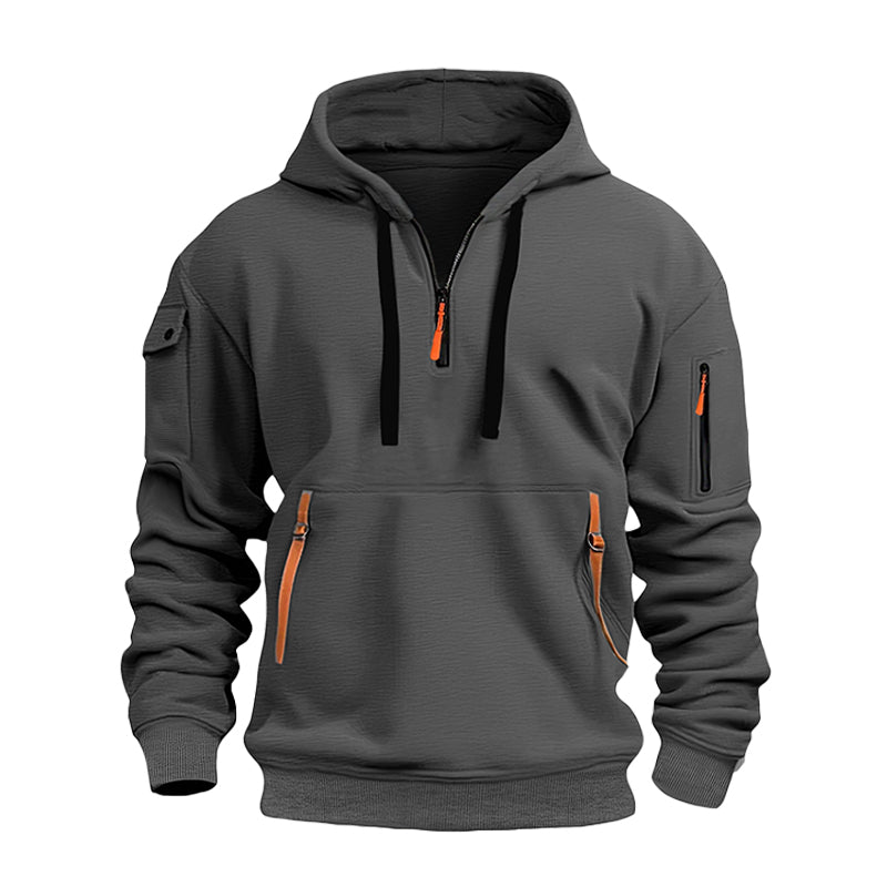 📢📢50%Rabatt!!!🎉✨Herren-Casual-Sport-Hoodie mit Viertelreißverschluss