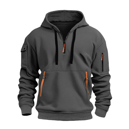 📢📢50%Rabatt!!!🎉✨Herren-Casual-Sport-Hoodie mit Viertelreißverschluss
