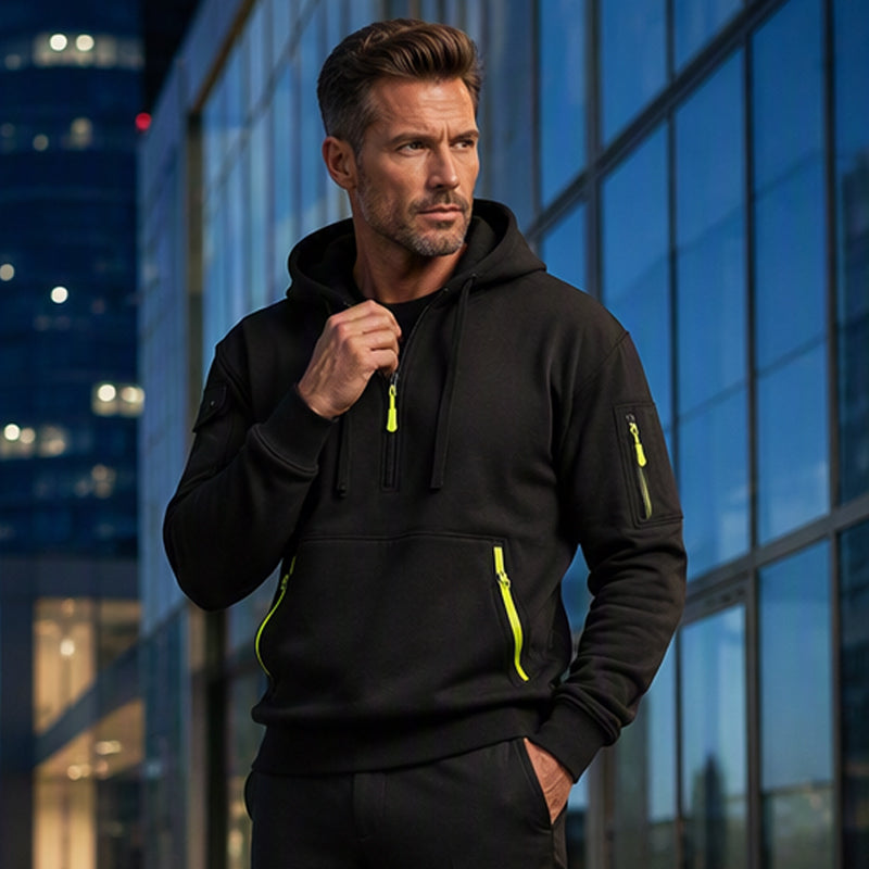 📢📢50%Rabatt!!!🎉✨Herren-Casual-Sport-Hoodie mit Viertelreißverschluss
