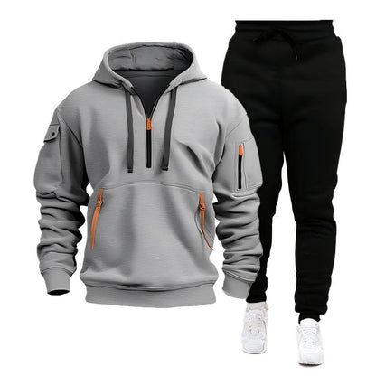 📢📢50%Rabatt!!!🎉✨Herren-Casual-Sport-Hoodie mit Viertelreißverschluss