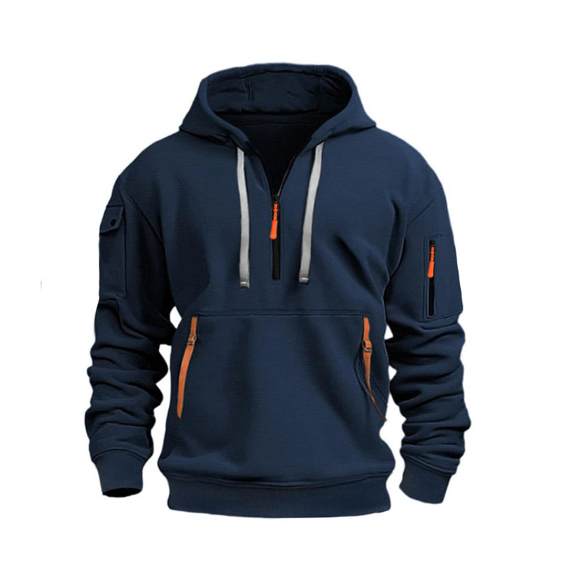 📢📢50%Rabatt!!!🎉✨Herren-Casual-Sport-Hoodie mit Viertelreißverschluss