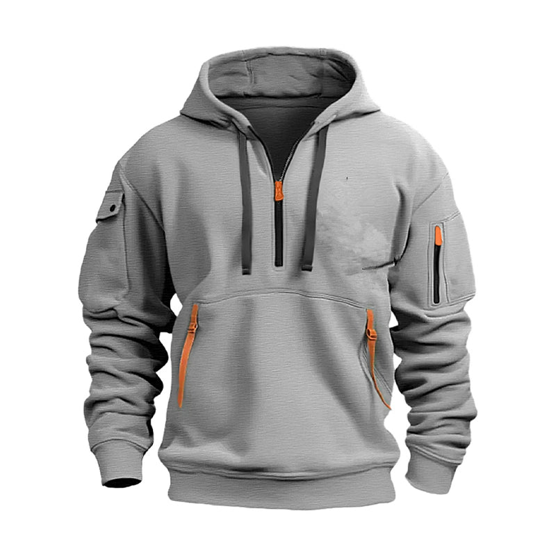📢📢50%Rabatt!!!🎉✨Herren-Casual-Sport-Hoodie mit Viertelreißverschluss