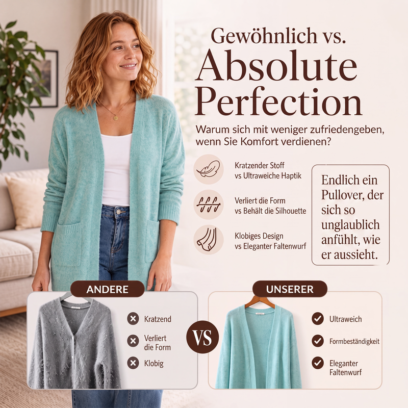 📢📢50%Rabatt!!!🎉✨Legerer offener Strickcardigan für Damen
