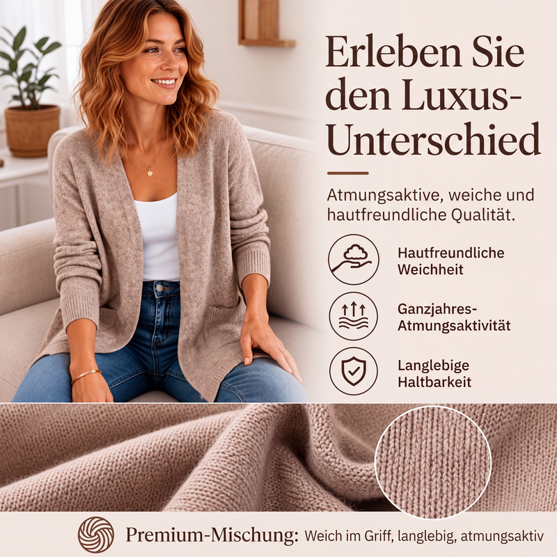 📢📢50%Rabatt!!!🎉✨Legerer offener Strickcardigan für Damen