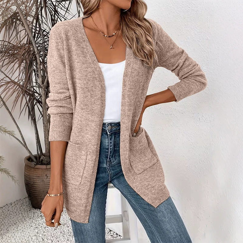 📢📢50%Rabatt!!!🎉✨Legerer offener Strickcardigan für Damen