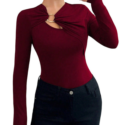 📢🎉50%Rabatt!!!🛍️✨Tailliertes Top mit Cut-Outs