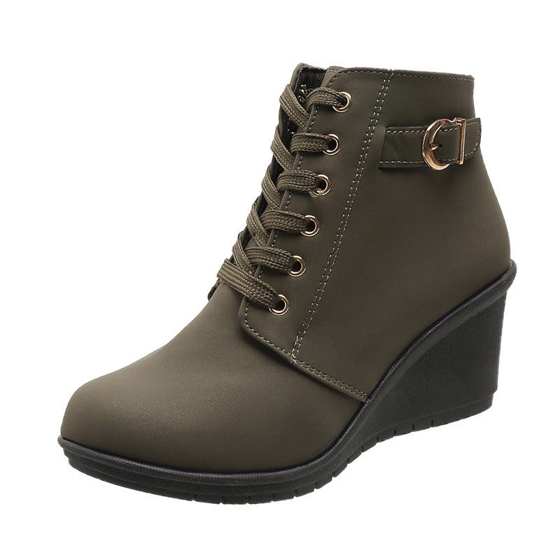 📢📢50% Rabatt!!! 🎉✨ Keilstiefeletten für Damen – Bequeme Keilabsätze, modisches Design und weiches Innenfutter – perfekt für einen stilvollen Auftritt an kühlen Tagen