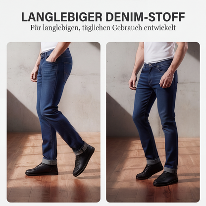🌟 Der Look, den alle suchen – bei uns 50% günstiger! Gefütterte Gerade Bein Jeans für Herren