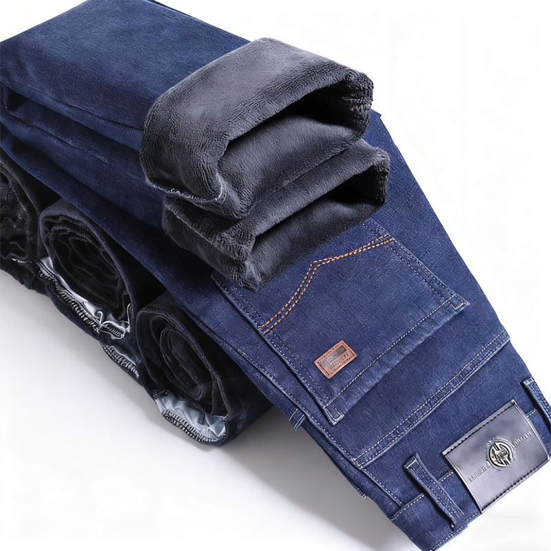 🌟 Der Look, den alle suchen – bei uns 50% günstiger! Gefütterte Gerade Bein Jeans für Herren