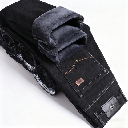 🌟 Der Look, den alle suchen – bei uns 50% günstiger! Gefütterte Gerade Bein Jeans für Herren