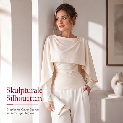 📢📢50% Rabatt!!! 🎉✨ Kühlendes Strickoberteil im Cape-Stil – Leichte Strickqualität, großzügiger Cape-Schnitt und angenehm kühlendes Material – perfekt für einen eleganten Auftritt an warmen Tagen