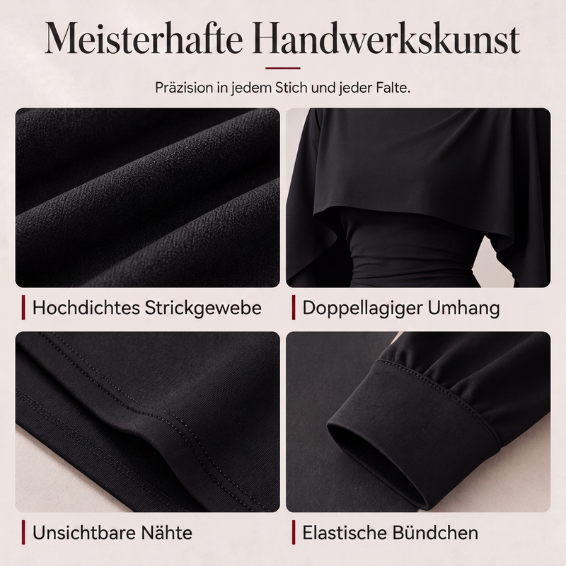 📢📢50% Rabatt!!! 🎉✨ Kühlendes Strickoberteil im Cape-Stil – Leichte Strickqualität, großzügiger Cape-Schnitt und angenehm kühlendes Material – perfekt für einen eleganten Auftritt an warmen Tagen