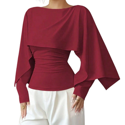 📢📢50% Rabatt!!! 🎉✨ Kühlendes Strickoberteil im Cape-Stil – Leichte Strickqualität, großzügiger Cape-Schnitt und angenehm kühlendes Material – perfekt für einen eleganten Auftritt an warmen Tagen