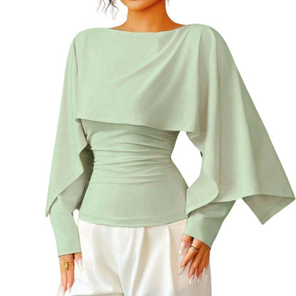 📢📢50% Rabatt!!! 🎉✨ Kühlendes Strickoberteil im Cape-Stil – Leichte Strickqualität, großzügiger Cape-Schnitt und angenehm kühlendes Material – perfekt für einen eleganten Auftritt an warmen Tagen
