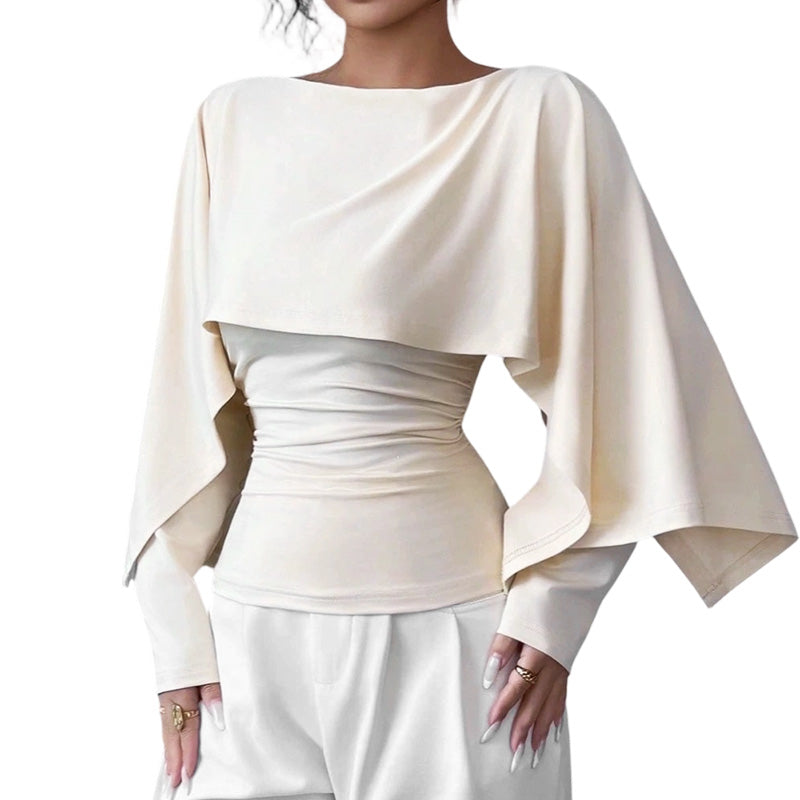 📢📢50% Rabatt!!! 🎉✨ Kühlendes Strickoberteil im Cape-Stil – Leichte Strickqualität, großzügiger Cape-Schnitt und angenehm kühlendes Material – perfekt für einen eleganten Auftritt an warmen Tagen