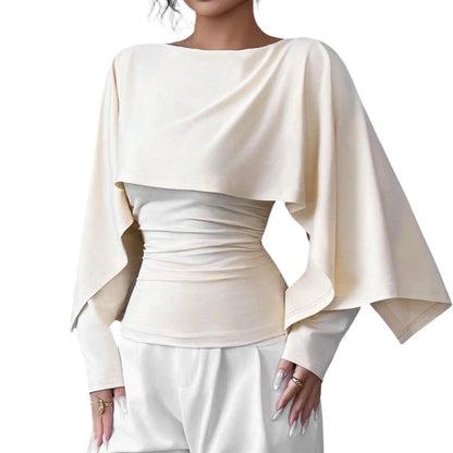 📢📢50% Rabatt!!! 🎉✨ Kühlendes Strickoberteil im Cape-Stil – Leichte Strickqualität, großzügiger Cape-Schnitt und angenehm kühlendes Material – perfekt für einen eleganten Auftritt an warmen Tagen