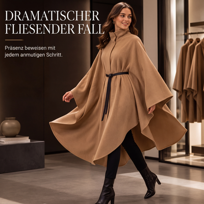 📢📢50% Rabatt!!! 🎉✨ Eleganter Cape-Mantel mit Stehkragen für Damen