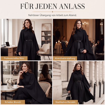 📢📢50% Rabatt!!! 🎉✨ Eleganter Cape-Mantel mit Stehkragen für Damen