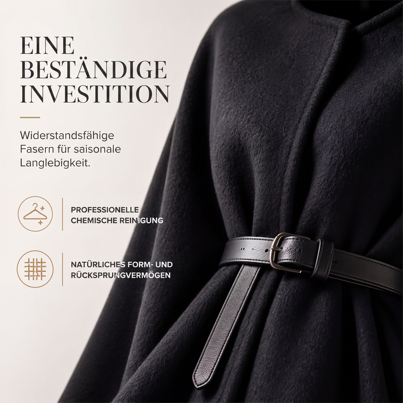 📢📢50% Rabatt!!! 🎉✨ Eleganter Cape-Mantel mit Stehkragen für Damen