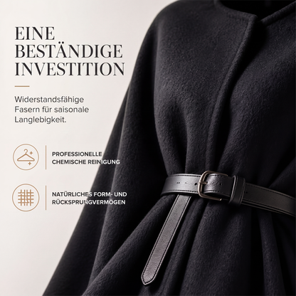 📢📢50% Rabatt!!! 🎉✨ Eleganter Cape-Mantel mit Stehkragen für Damen