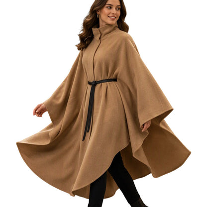 📢📢50% Rabatt!!! 🎉✨ Eleganter Cape-Mantel mit Stehkragen für Damen