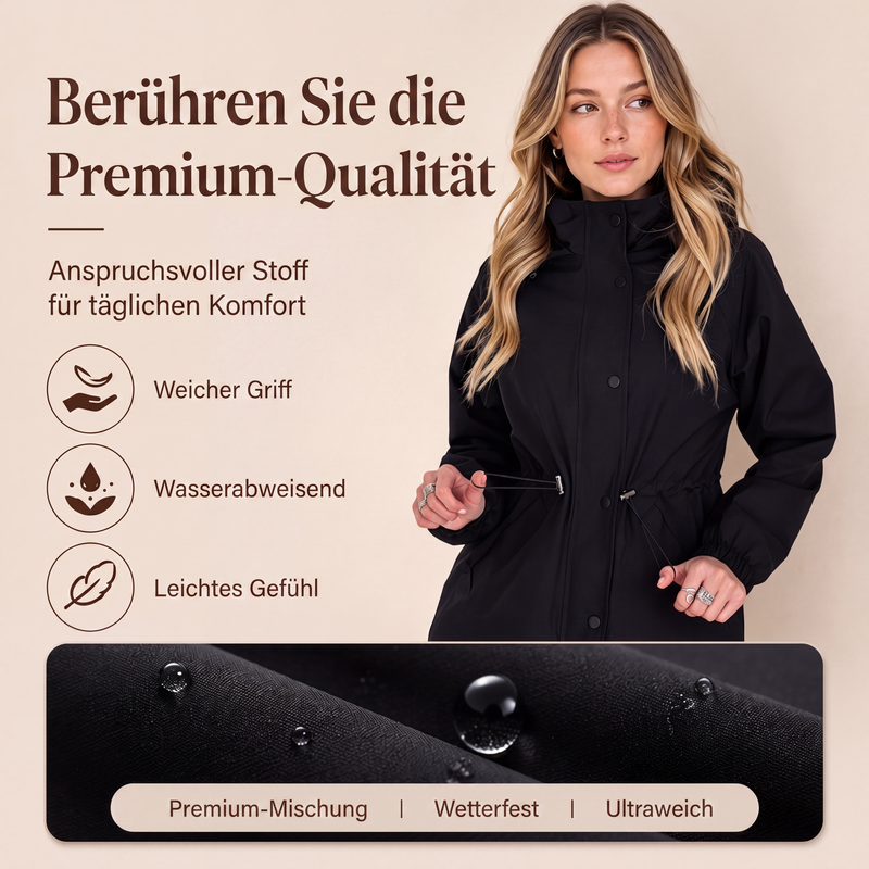 📢📢50% Rabatt!!! 🎉✨ Vielseitige wasserdichte Damen-Kapuzenjacke