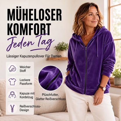 🌸 Samt-Kapuzenjacke – Komfort & Eleganz vereint – Perfekt für alle, die luxuriöse Materialien und lässigen Stil lieben – der weiche Samt verleiht jedem Outfit eine edle Note. Jetzt 50% Rabatt!