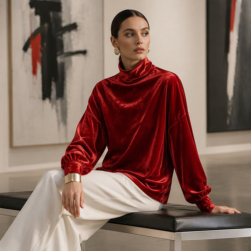 👗 Hochwertiges Damen-Oberteil aus weichem Samt – Angenehmes Tragegefühl, moderne Passform und durchdachtes Design – ein Must-have für deine Garderobe. Jetzt 50% Rabatt!