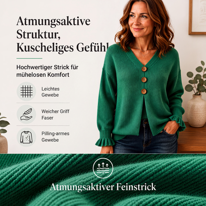 📢📢50%Rabatt!!!🎉✨Damen-Strickpullover mit V-Ausschnitt