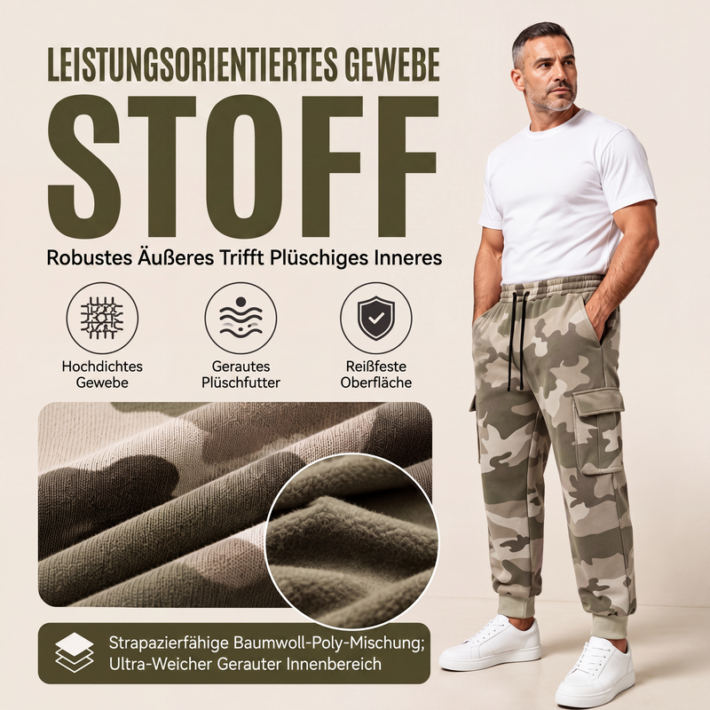 📢📢50%Rabatt!!!🎉✨Cargohose für Herren mit Camouflage-Muster und Kordelzug, geeignet für sportliche Aktivitäten