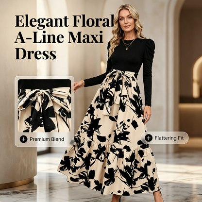 🌸 Blumen-Maxikleid – Komfort & Romantik vereint – Perfekt für alle, die feminine Looks und bequeme Materialien lieben – das Blumenmuster und der A-Linien-Schnitt verleihen dir eine elegante, romantische Ausstrahlung. Jetzt 50% Rabatt!