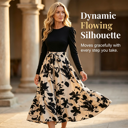 🌸 Blumen-Maxikleid – Komfort & Romantik vereint – Perfekt für alle, die feminine Looks und bequeme Materialien lieben – das Blumenmuster und der A-Linien-Schnitt verleihen dir eine elegante, romantische Ausstrahlung. Jetzt 50% Rabatt!
