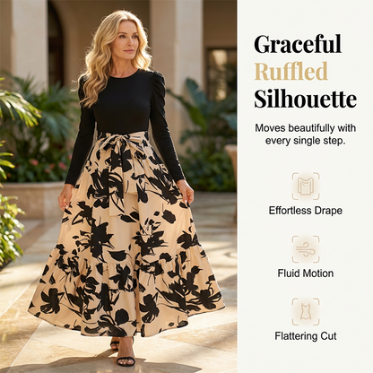 🌸 Blumen-Maxikleid – Komfort & Romantik vereint – Perfekt für alle, die feminine Looks und bequeme Materialien lieben – das Blumenmuster und der A-Linien-Schnitt verleihen dir eine elegante, romantische Ausstrahlung. Jetzt 50% Rabatt!