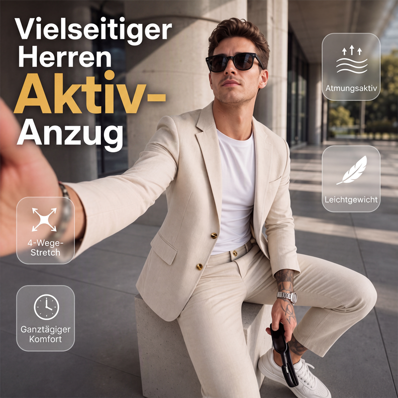 📢📢50% Rabatt!!! 🎉✨ Vielseitiges Stretch-Business-Kostüm für Herren