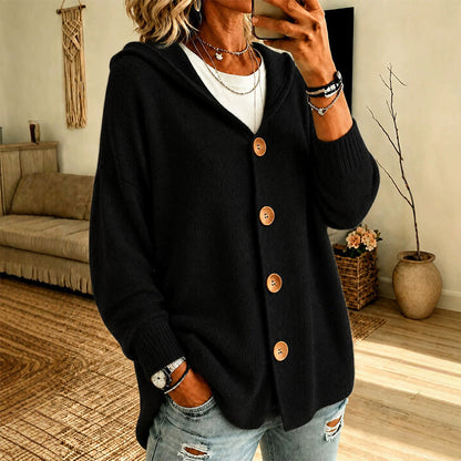 📢📢50% Rabatt!!! 🎉✨ Damen-Kapuzen-Cardigan aus weichem Strick