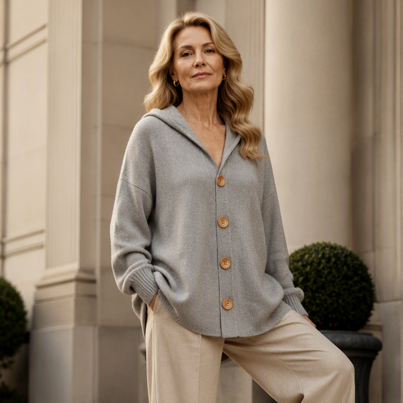 📢📢50% Rabatt!!! 🎉✨ Damen-Kapuzen-Cardigan aus weichem Strick