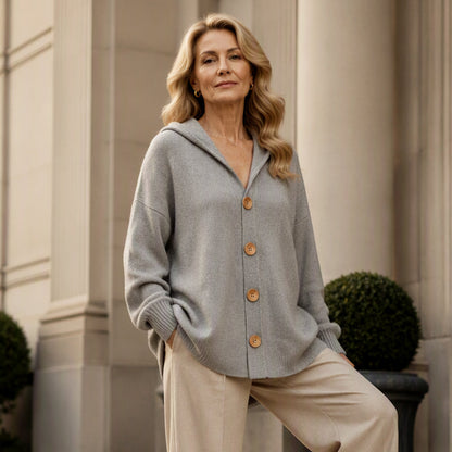 📢📢50% Rabatt!!! 🎉✨ Damen-Kapuzen-Cardigan aus weichem Strick
