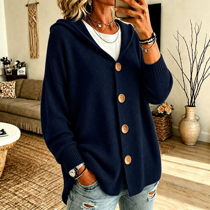 📢📢50% Rabatt!!! 🎉✨ Damen-Kapuzen-Cardigan aus weichem Strick