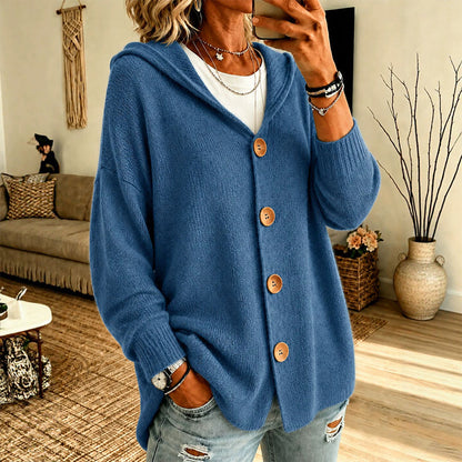 📢📢50% Rabatt!!! 🎉✨ Damen-Kapuzen-Cardigan aus weichem Strick