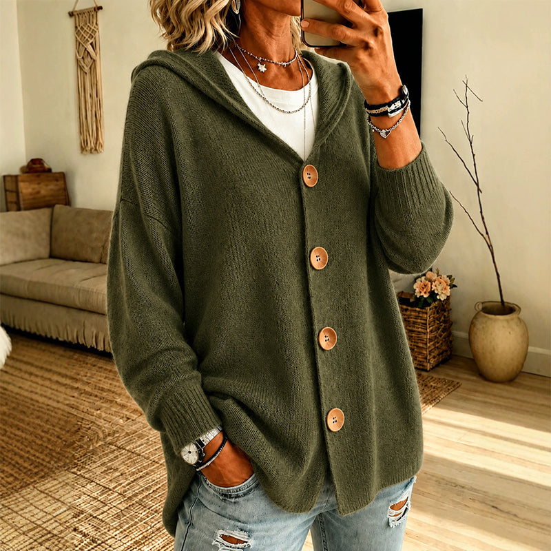 📢📢50% Rabatt!!! 🎉✨ Damen-Kapuzen-Cardigan aus weichem Strick