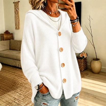 📢📢50% Rabatt!!! 🎉✨ Damen-Kapuzen-Cardigan aus weichem Strick
