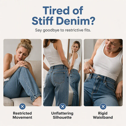 📢📢50% Rabatt!!! 🎉✨ High-Waist-Barrel-Jeans mit Stretch-Anteil für Damen