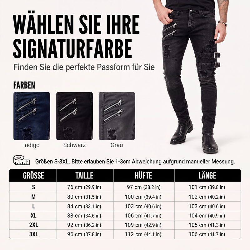 👖 Hochwertige Herren-Jeans im Slim Fit mit Used-Look – Angenehmes Tragegefühl, moderne Passform und durchdachte Details – ein Must-have für deine Garderobe. Jetzt 50% Rabatt!
