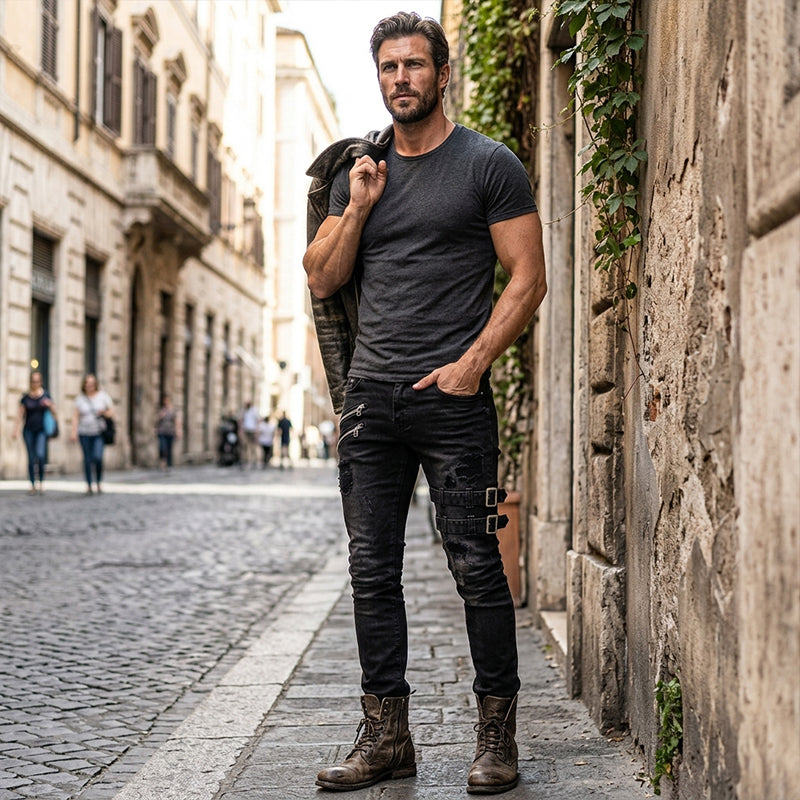 👖 Hochwertige Herren-Jeans im Slim Fit mit Used-Look – Angenehmes Tragegefühl, moderne Passform und durchdachte Details – ein Must-have für deine Garderobe. Jetzt 50% Rabatt!