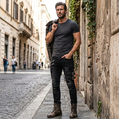 👖 Hochwertige Herren-Jeans im Slim Fit mit Used-Look – Angenehmes Tragegefühl, moderne Passform und durchdachte Details – ein Must-have für deine Garderobe. Jetzt 50% Rabatt!