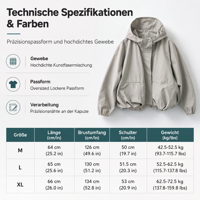 📢📢50% Rabatt!!! 🎉✨ Leichte kurze Windjacke für Damen