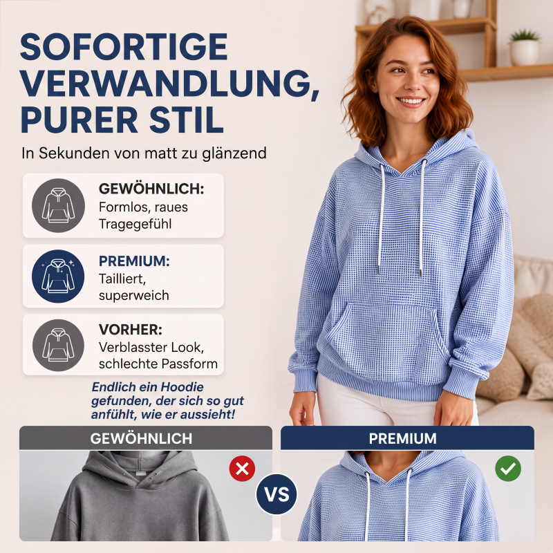 📢📢50%Rabatt!!!🎉✨Gestreefter Patchwork-Hoodie für Damen