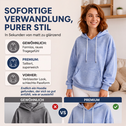 📢📢50%Rabatt!!!🎉✨Gestreefter Patchwork-Hoodie für Damen