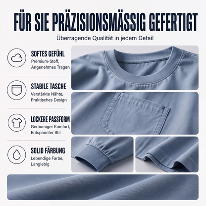 📢📢50% Rabatt!!! 🎉✨ Langarm-T-Shirt für Herren – lockere Passform